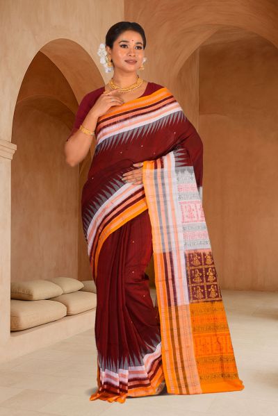Bomkai Cotton Saree (adi88093)
