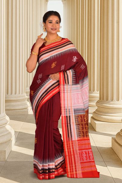 Bomkai Cotton Saree (adi88095)