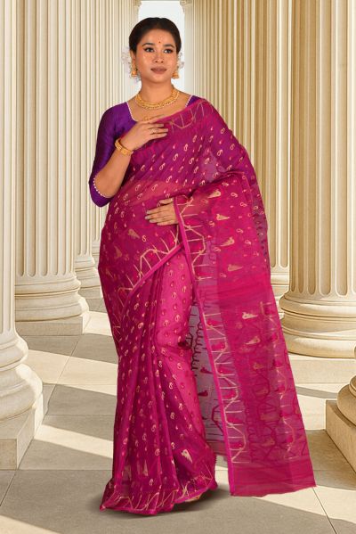 Dhakai Jamdani Saree (adi88100)