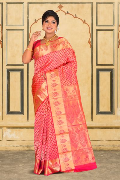 Pure Brocade Kanjivaram Silk Saree (adi88109)