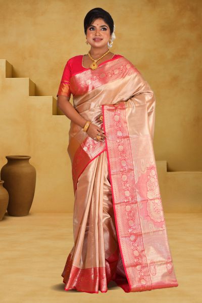 Brocade Tissue Kanjivaram  Silk Saree (adi88113)