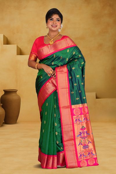 Pure Paithani Silk Saree (adi88116)