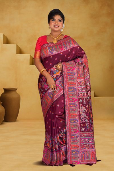 Baluchari Silk Saree (adi88117)