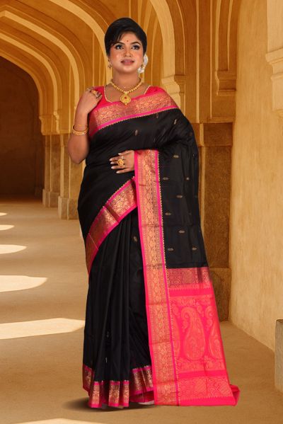 Pure Kanjivaram Silk Saree (adi88129)