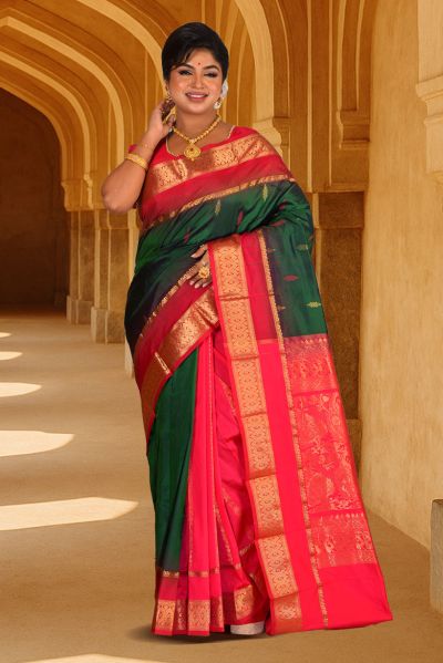 Pure Kanjivaram Silk Saree (adi88130)