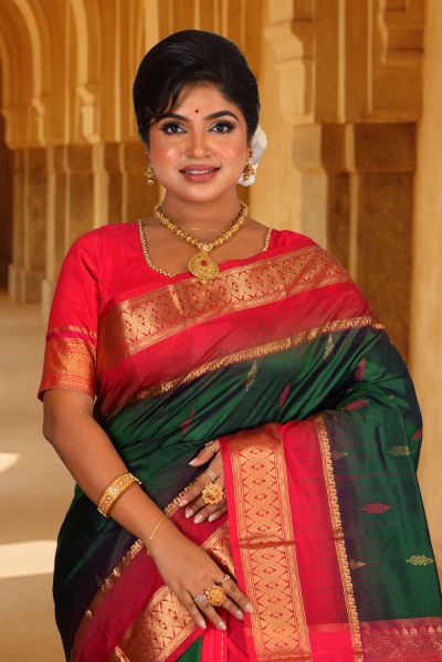Pure Kanjivaram Silk Saree (adi88130)