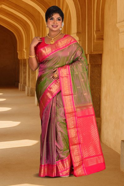 Pure Kanjivaram Silk Saree (adi88131)