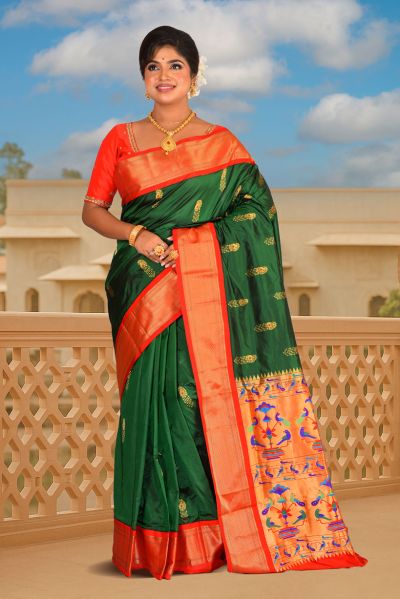 Pure Paithani Silk Saree (adi88157)