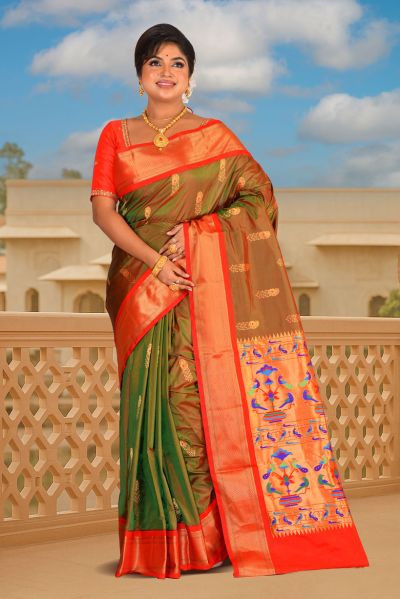 Pure Paithani Silk Saree (adi88161)