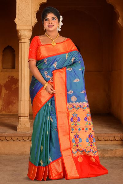 Pure Paithani Silk Saree (adi88162)