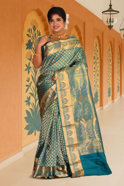 Pure Brocade Kanjivaram Silk Saree (adi88186)