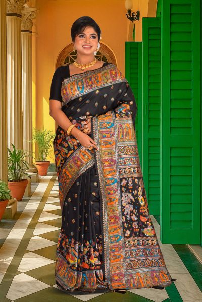 Baluchari Silk Saree (adi88196)