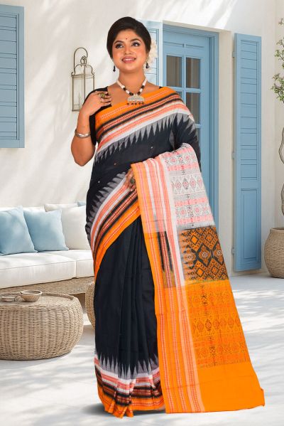Bomkai Cotton Saree (adi88210)