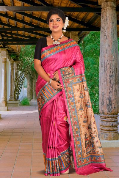Pure Gicha Silk Saree (adi88213)