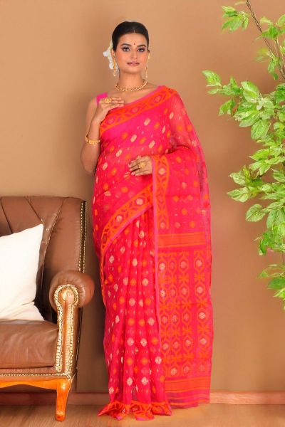 Soft Dhakai Jamdani Saree (adi88230)