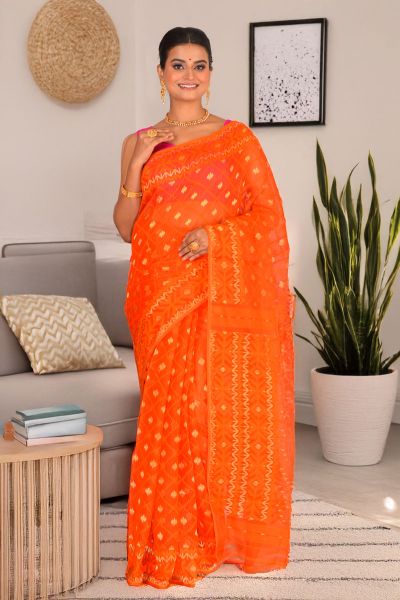Soft Dhakai Jamdani Saree (adi88248)