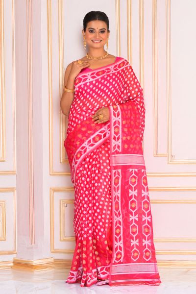 Soft Dhakai Jamdani Saree (adi88249)