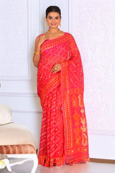 Soft Dhakai Jamdani Saree (adi88253)