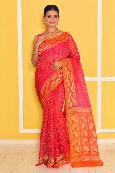 Soft Dhakai Jamdani Saree (adi88256)