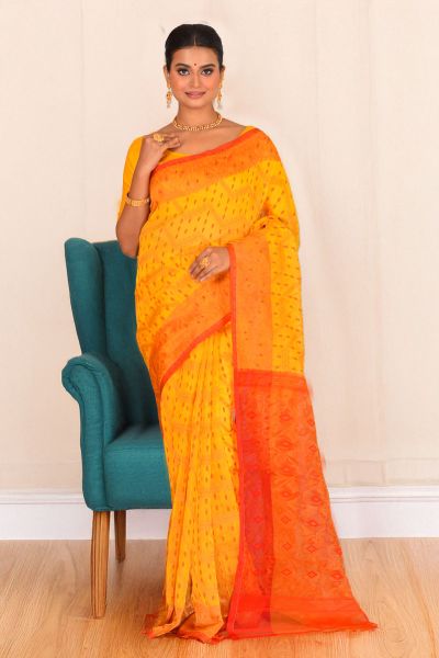 Soft Dhakai Jamdani Saree (adi88257)