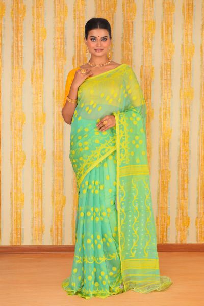 Soft Dhakai Jamdani Saree (adi88259)
