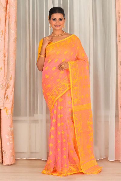 Soft Dhakai Jamdani Saree (adi88260)