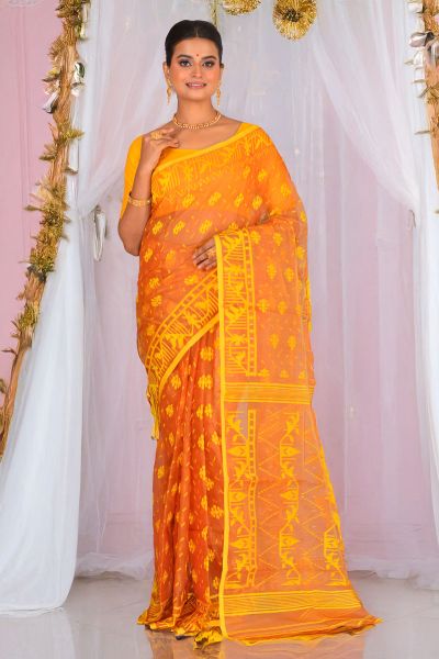 Soft Dhakai Jamdani Saree (adi88261)
