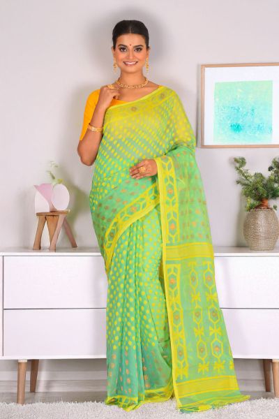 Soft Dhakai Jamdani Saree (adi88265)