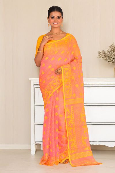 Soft Dhakai Jamdani Saree (adi88266)