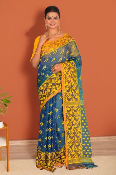 Soft Dhakai Jamdani Saree (adi88267)