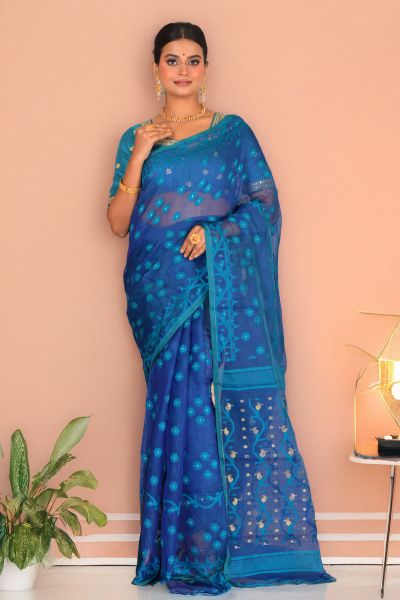 Soft Dhakai Jamdani Saree (adi88278)