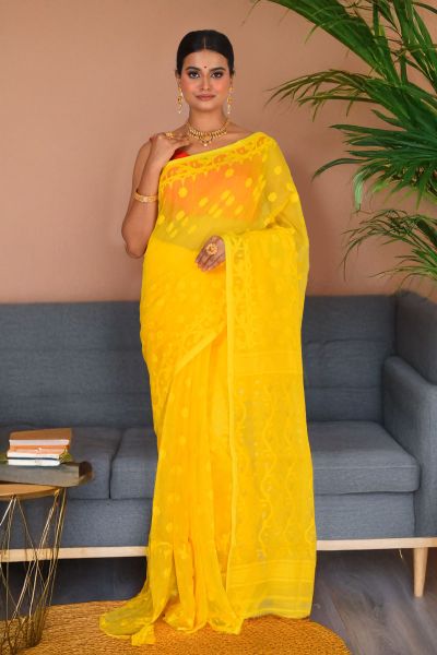 Soft Dhakai Jamdani Saree (adi88286)