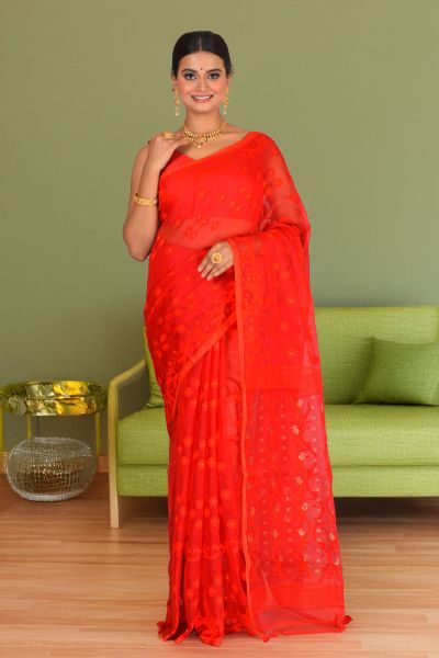 Soft Dhakai Jamdani Saree (adi88289)