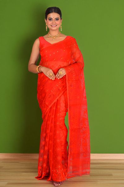 Soft Dhakai Jamdani Saree (adi88299)