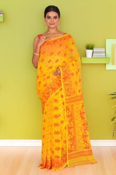 Soft Dhakai Jamdani Saree (adi88300)