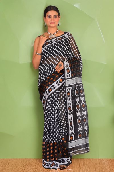 Soft Dhakai Jamdani Saree (adi88316)
