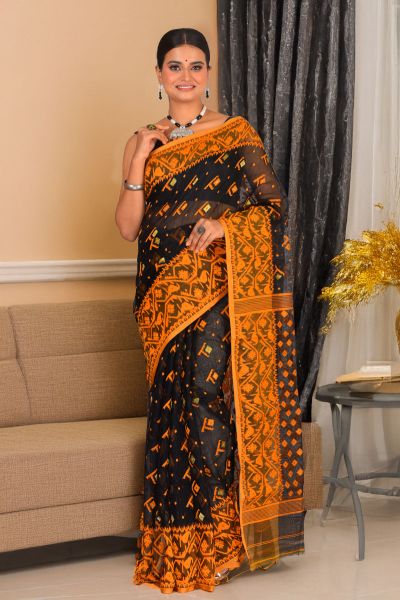 Soft Dhakai Jamdani Saree (adi88317)