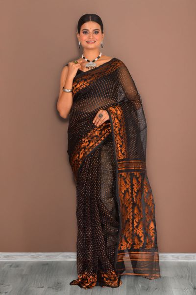 Soft Dhakai Jamdani Saree (adi88318)