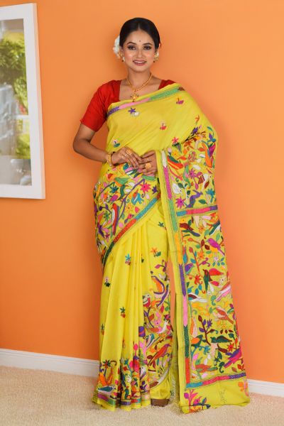 Kantha Stitch Saree (adi88337)