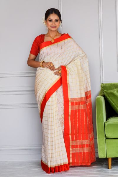 Semi Korial Silk Saree (adi88345)