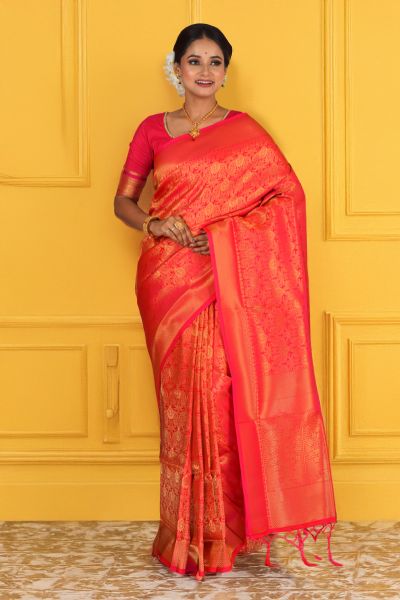 Soft Brocade Silk Saree (adi88347)