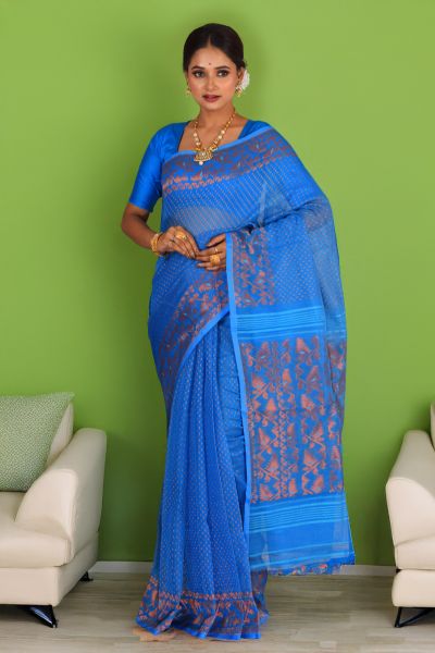 Soft Dhakai Jamdani Saree (adi88363)