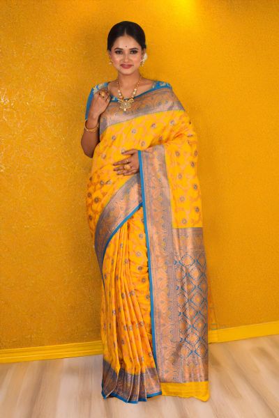 Semi Katan Silk Saree (adi88378)