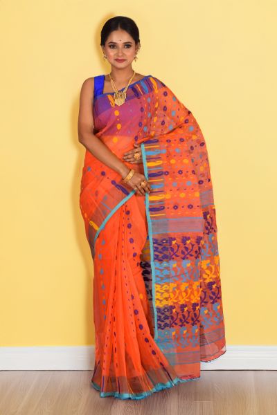 Dhakai Jamdani Saree (adi88411)