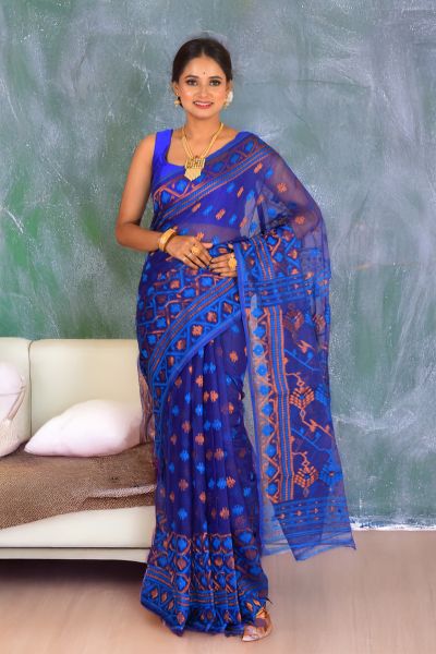 Soft Dhakai Jamdani Saree (adi88416)