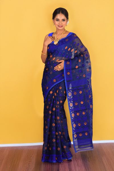 Soft Dhakai Jamdani Saree (adi88417)