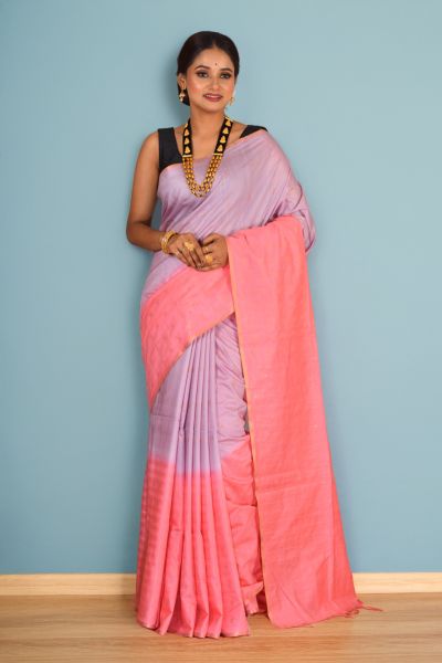 Semi Tussar Silk Saree (adi88421)