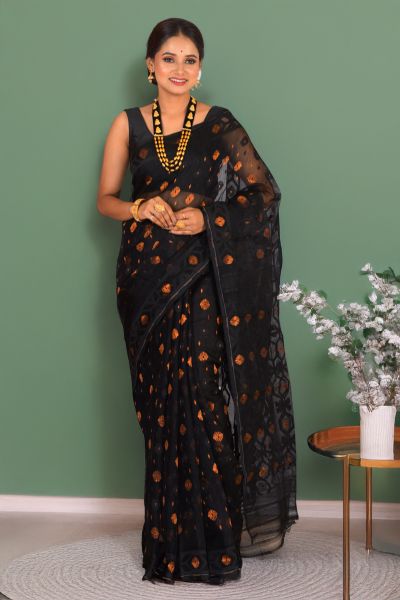 Soft Dhakai Jamdani Saree (adi88422)