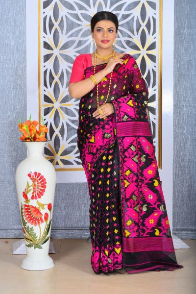 Soft Dhakai Jamdani Saree (adi78921)