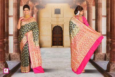 Zardosi Benarasi Silk Saree (adi84140)